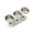 #3 White【1x Slanted Bowl Rack, 2x Stainless Steel Bowls】, variant on Wooden Pet Bowl Stand, Adjustable Tilted Raised Triple Feeder with Stainless Steel Bowls, Elevated Dining Station for Cats and Small Dogs, SouMaox