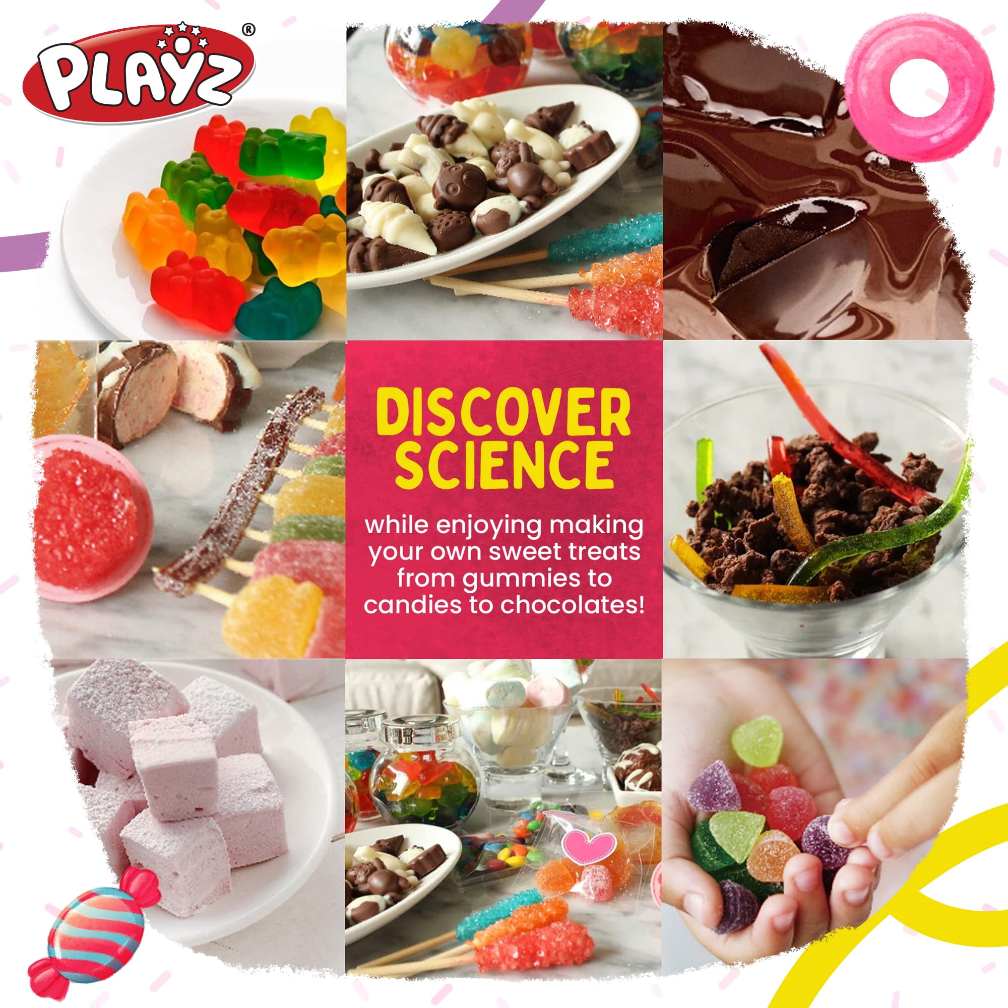Cadeau Fille 10 Ans Science4you Labo De Sucreries - Kit Fabrication De Bonbons Et Sucettes Pour Enfants 8 Ans Et Plus Cadeau Enfant 8 Ans