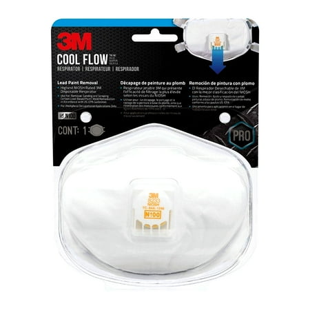 3M, MMM8233, N100 Particulate Respirator, 1 Each, White