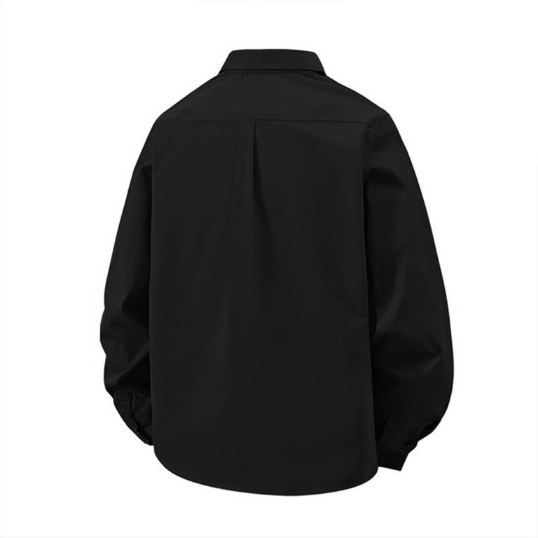 baggy black dress shirt Amazon.com: VIPWOLF Men's Oversized Dress Shirts Button Down Long Sleeve Casual Baggy Shirt Black Small : Clothing, Shoes & Jewelry