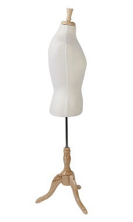 SSWBasics Female Off-White Jersey Dress Form Mannequin | Premium Dress Form | High-Quality Dress Mannequin for Tailoring & Fashion Design