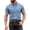 Light Blue, variant on Denim Button Down Shirts for Men Short Sleeve Solid Collared Casual Vintage Tees Durable Relaxed Fit Lightweight Breathable Tops Dark Blue XL