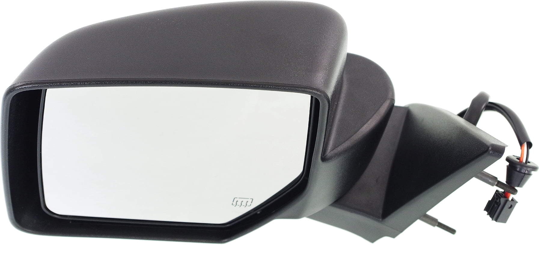 Mirror Compatible With 2007-2011 Dodge Nitro Left Driver Side Heated Textured Black Kool-Vue