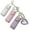 3pcs-#f, variant on Lip Oil Keychain 2in1 Mirror & Lip Balm Holder, Portable PU Leather Chapstick & Lipstick Organizer Keychain for Travel, Car & Purses, Mini Size Gift for Women & Girl