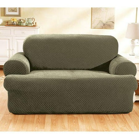 Hometrends Stretch Sullivan T-Cushion Loveseat And Sofa Slipcover