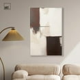 thumbnail image 3 of Burgundy and Beige Canvas Boho Geometric Art by Art Remedy, Silver Frame, 30 x 45, 3 of 7