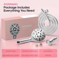thumbnail image 6 of Filtered Shower Head with Handheld, High Pressure 10 Settings Shower Filter Head for Hard Water, Built-in Power Spray,Hard Water Filter Showerhead-Remove Chlorine-Dry Skin,Hair(Premium Chome), 6 of 6