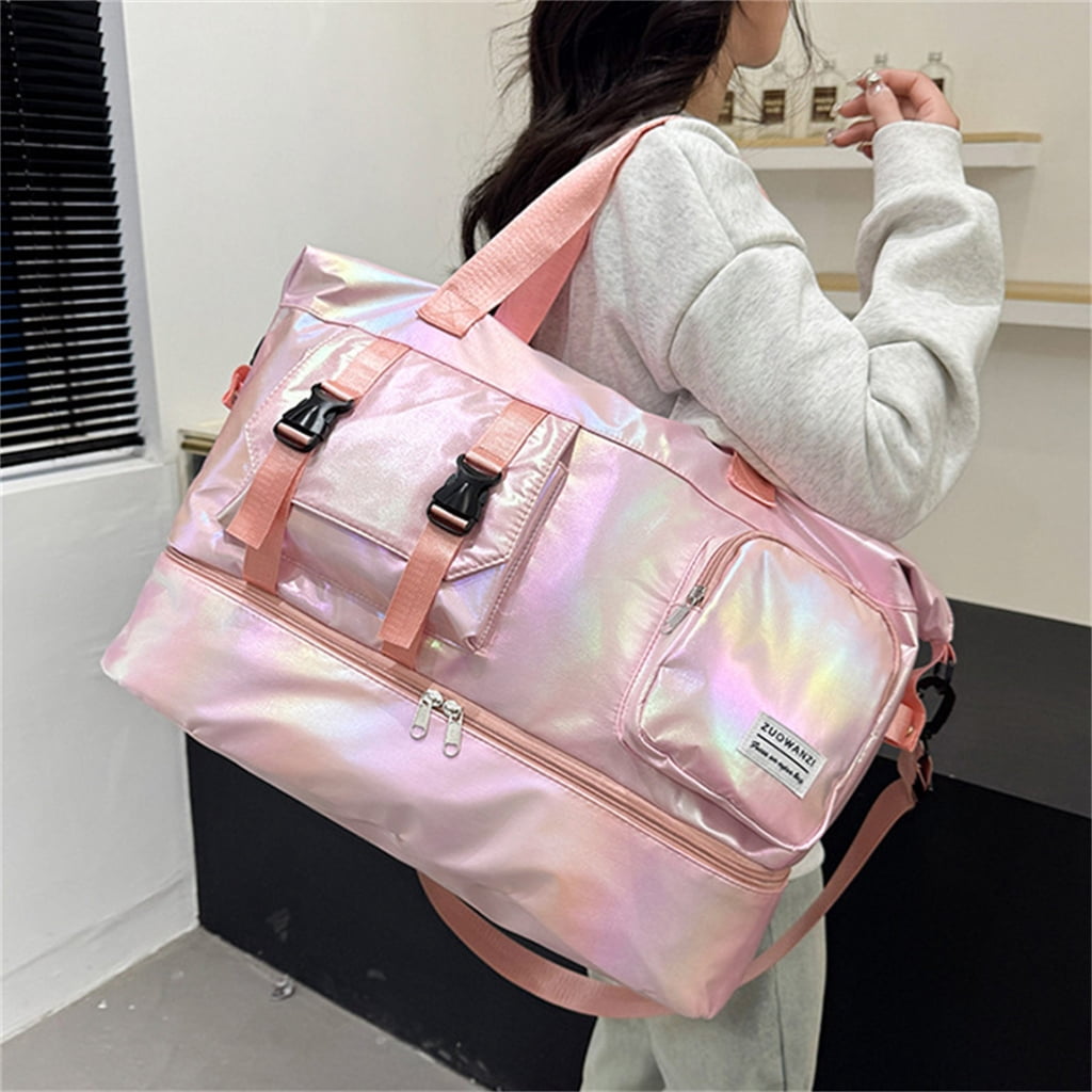 Spacious Sports Travel Bags With Breathable Shoe Storage Compartment Waterproof Oxford Fabric For Gym Hikers