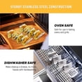 thumbnail image 2 of Soporte grande para 4 tacos, soporte para tacos de acero inoxidable en forma de U, soporte de metal para tacos, soporte para bandeja con asa, 2 of 5