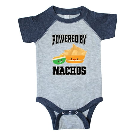 

Inktastic Powered by Nachos Gift Baby Boy or Baby Girl Bodysuit