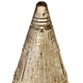 thumbnail image 4 of Glass Ribbed Christmas Tree Tabletop Decoration, Gold, 7.9", by My Texas House, 4 of 5
