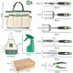 thumbnail image 3 of Juego de Herramientas de jardín, 11Pzs Herramientas de Jardinería de Aluminio de Alta Resistencia, Kit de Jardinería, con Bolsa para Guardar Herramientas y Delantal, Regalos para Mujeres, 3 of 3
