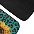 thumbnail image 5 of Renewold Sunflower Leopard Print Blue Auto Carpet Car Floor Mats for Car Van Truck Sedan SUV, 4 Pcs Auto Mats Front & Rear Full Set with Anti-Slip Backing Universal Fit, 5 of 7