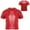 Red, variant on Sholeno Kid Boys Girls Jazz Hip Hop Modern Dancewear Festival Party Dance Tops Sparkly T Shirt Tees Red 2-6