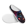 thumbnail image 3 of Lsque Artistic Colorful Bird Pattern Womens Comfort Cotton on Scuff With Memory Foam and Anti-skid Sole Slipper-37/38, 3 of 7