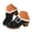 Black, variant on Womens Chunky Stacked Heel Slippers Soft Fleece Slip on Winter Shoes with Rhinestone Buckle for Cold Weather Indoor Outdoor Daily Casual Wear