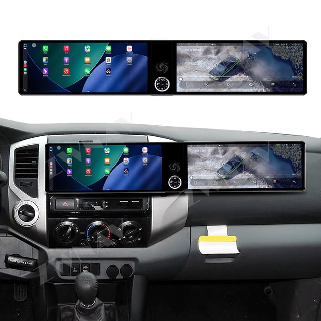 ZWNAV Dual 12.3 inch Screen Car Radio For Toyota Tacoma 2005-2013 Android GPS Navigation Multimedia Video Player Stereo Receiver Head Unit