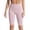 Pink, variant on Oalirro High Waisted 19" Biker Shorts for Women, Soft Black Workout Yoga Running Shorts