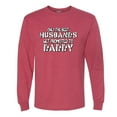 thumbnail image 2 of Wild Bobby, Best Husbands Gets Promoted to Daddy, Father's Day, Men Long Sleeve Shirt, Vintage Heather Red, Small, 2 of 3