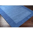 thumbnail image 3 of BoutiqueRugs Macedon Boho Hand Tufted Wool Natural Fiber Soft Area Rug - Farmhouse Minimalist Geometric Bordered Solid Color Carpet - Navy, Blue - 8' x 11', 3 of 17