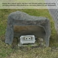 thumbnail image 4 of Gardenised Huge Decorative Outdoor Weather Resistant Faux Stone Realistic Sandstone Rock for Garden Patio & Landscape Cave Like Boulder Utility Cover , Diamond, 4 of 5