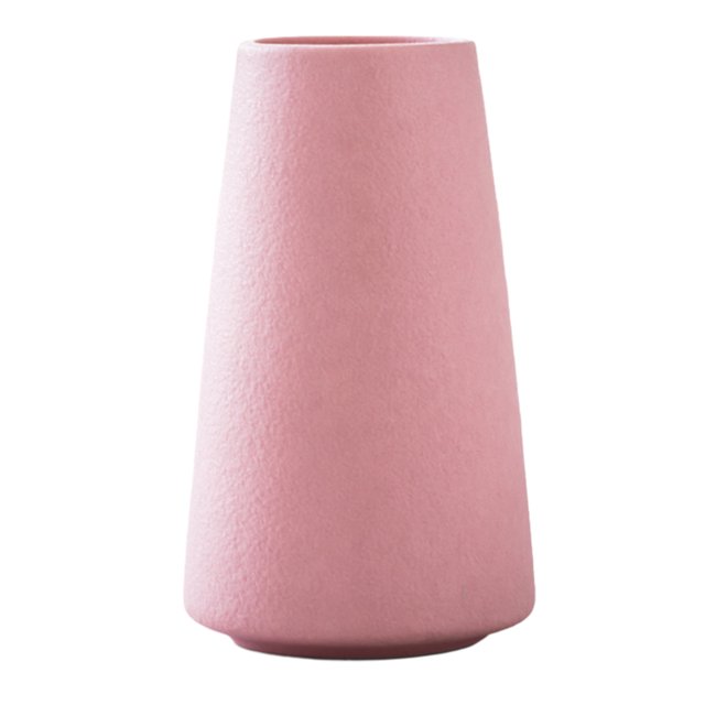 Jarrón de cerámica Laklulu, bonito jarrón mate para decoración de interiores de sala de estar, centros de mesa, 9 x 15 x 5 cm