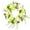 White, variant on Clearance Under 10$! True Wreath Holiday Decoration Embroidered Ball Flower Wreath False Flower Pendant Outdoor Indoor Garden Home Decoration