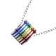 thumbnail image 4 of Collar con colgante de arcoíris del orgullo gay LGBT, regalo para hombres y mujeres transgénero. Plata, 4 of 9
