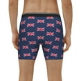 thumbnail image 7 of Men Uk Flag Union Jack Boxer Briefs Moisture Wicking Funny Boxer Shorts, 7 of 7