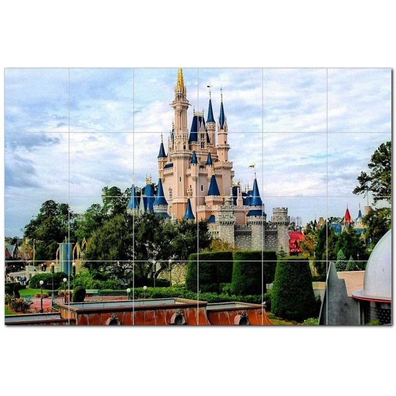 Castle Picture Ceramic Tile Mural Kitchen Backsplash Bathroom Shower, 404429-L64