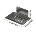 thumbnail image 6 of 2 Pcs Stainless Steel Soap Dish for Shower Wall, No-Drill Adhesive Soap Holder for Bathroom & Kitchen, Waterproof Soap Saver Rack for Bar Soap, Sponges & Scrubber, 6 of 8