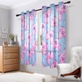 thumbnail image 6 of Seamless Bright Pattern with Pink Joysticks Blackout Curtains Thermal Insulation 63 inch Grommet for Bedroom Living Room Bathroom Kitchen Windows 2 Pack, 6 of 6