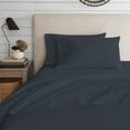thumbnail image 3 of Color Sense Cotton Rich Jersey Bedsheet Set, Super-Soft & Cozy Knitted, 4-Piece King Midnight Navy, 3 of 8