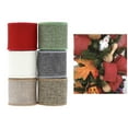 thumbnail image 4 of 6 Rolls Jute Mesh Burlap Cable Ribbons Nature Burlap Rustic Ribbon Gift Wrapping Arches Crafts Setting Ribbons for Party Decoration D 6.3cm Width, 4 of 10