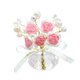 thumbnail image 1 of Adorno de rosas para salpicadero de coche, flores artificiales, regalo de inauguración de la casa, 1 of 9