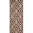 thumbnail image 2 of SAFAVIEH Cambridge Julian Geometric Wool Runner Rug, Dark Brown/Ivory, 2'6" x 6', 2 of 7
