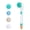 Blue, variant on NFTIGB Electric Silicone Bath Brush Back Scrubber With 4 Brush Heads USB Rechargeable Rotating Shower Massager 2 Speeds Long Handle Body Cleansing Exfoliator 14.2in / 36cm (Blue)