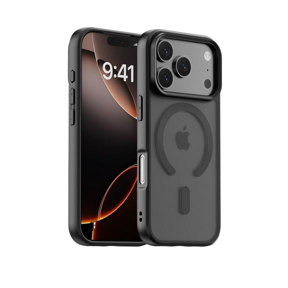 edaiser Magnetic Case for iPhone 17 Pro Max 6.9-inch 2025, Anti-Yellowing Matte Black | MagSafe Compatible | Shockproof Hybrid Cover