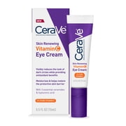 (2 pack) CeraVe Skin Renewing Vitamin C Eye Cream for Dark Circles and Puffiness, 0.5 fl oz