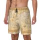 thumbnail image 1 of Balery World Map Bañador para hombre, shorts de playa de secado rápido con entrepierna y forro de compresión-Small, 1 of 6