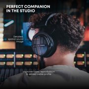 beyerdynamic DT 1990 PRO MKII Wired Over-Ear, 30 Ohm, Open Back, Professional Recording Studio Monitor Headphones for Mixing, Editing, Audiophile, DJ Stereo Headsets, Made in Germany, Black