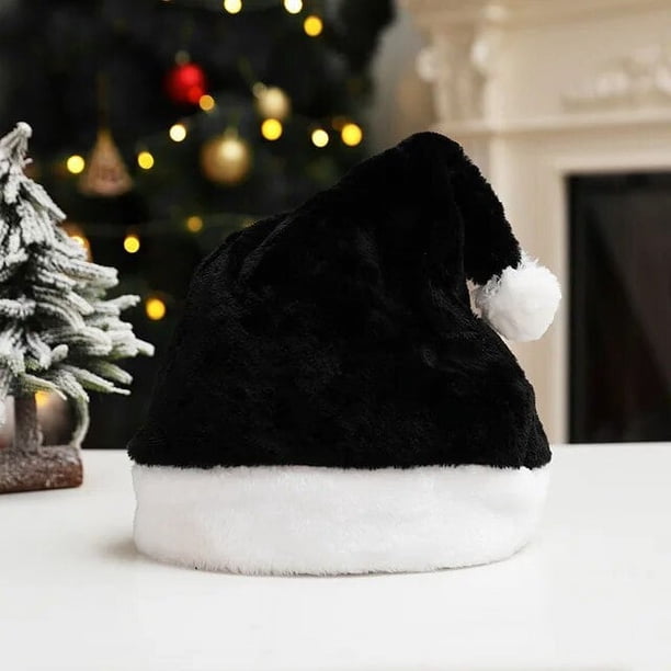 Gorro de Navidad de 8 colores, gorros rojos de Papá Noel de felpa gruesa de Año Nuevo para adultos, gorros cálidos de invierno, decoración navideña, regalos de Año Nuevo