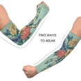 thumbnail image 4 of ALAZA Skull Flowers Halloween UV Sun Protection Arm Sleeves UPF 50+ Compression Cooling Sleeve 1 Pair, 4 of 7
