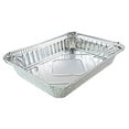 thumbnail image 4 of Pactogo 1 1/2 lb. Oblong Shallow Aluminum Foil Take-Out Pan with Clear Dome Lid Disposable Containers 8.44" x 5.94" x 1.25" (Pack of 25 Sets), 4 of 6