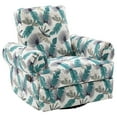 thumbnail image 3 of Christopher Knight Home Manual Recliner Chair with Swivel Rocker for Living Room, Chenille, Feather Print, 3 of 13