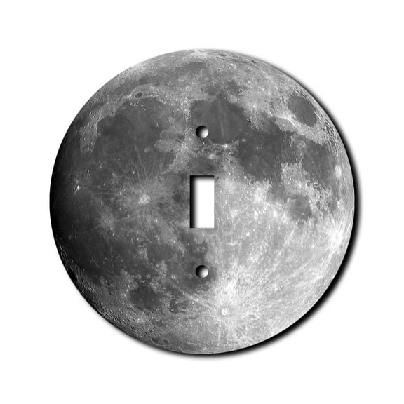 Off The Wall Plates - Moon Outer Space - Single Gang Light Switch