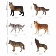 thumbnail image 3 of Set de figuras de lobos, 9 piezas, PVC, realistas, lobos salvajes, 3 of 3