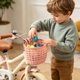 thumbnail image 6 of Lume Wear Bike Front Basket for Kids with Adjustable Straps a Heavy Duty Woven Basket for Handlebar Mount. A Lightweight Cargo Carrier That Fits Most Childrens Bicycles for Toys Snacks, 6 of 7