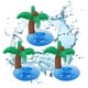 thumbnail image 1 of Paquete de 3 portavasos inflables de árbol de coco, flotadores de bebidas, posavasos inflables para juguetes de niños y fiestas en la piscina, 1 of 8