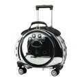 thumbnail image 1 of TidBay Pet Trolley Case Clear Ventilation Holes Silent Wheels Convenient Portable Cats Dogs Backpack for Travel, 1 of 8